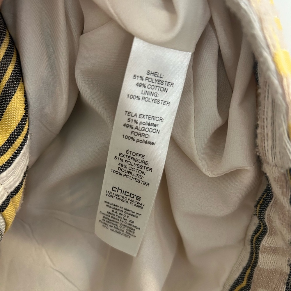 Chico's Multicolor Aztec Striped Bomber Jacket - Picture 4 of 4